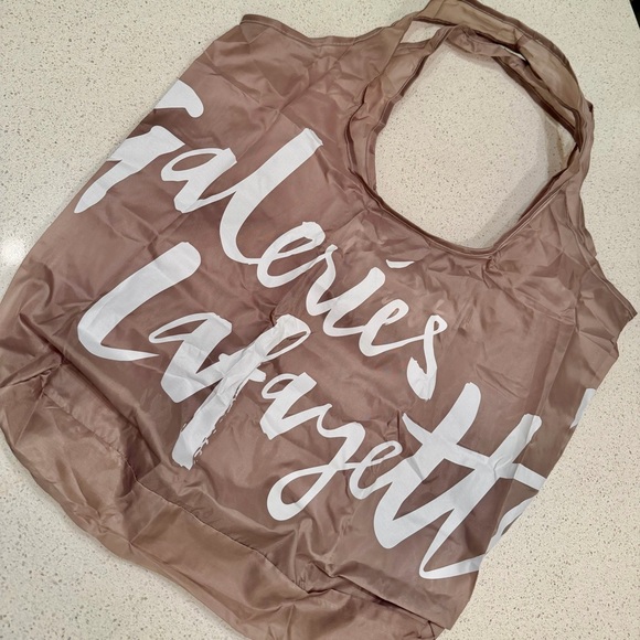 Galeries Lafayette Handbags - Galeries Lafayette Tan Shopping Tote Bag